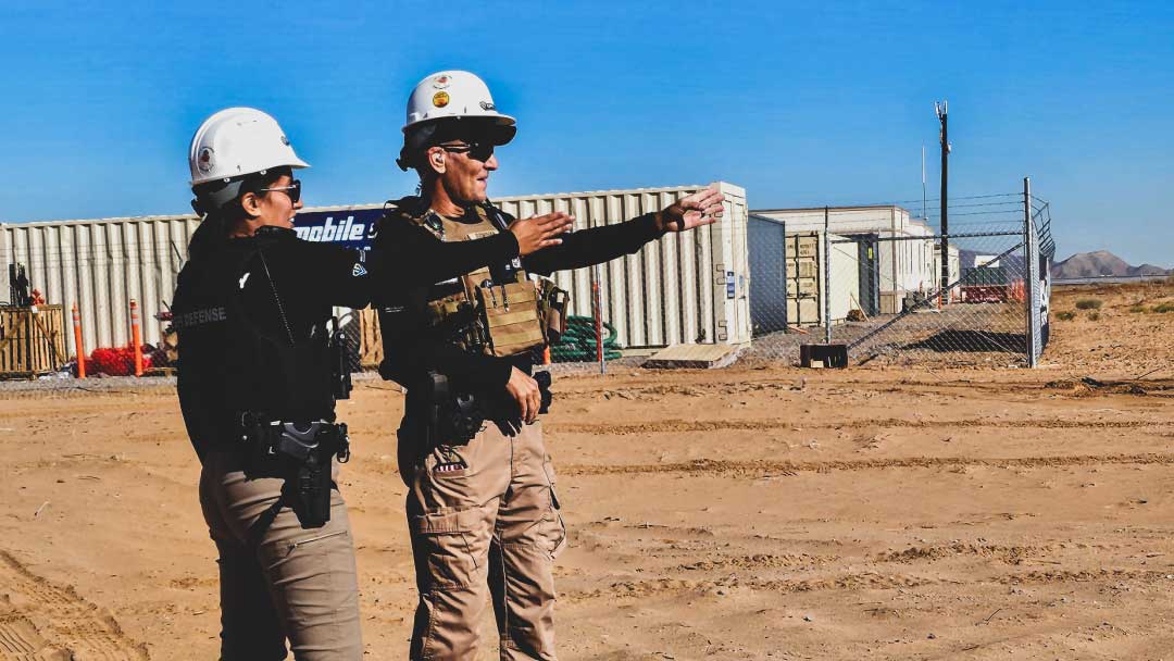 GPI Defense Officers Performing Construction Site Security in West Texas